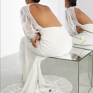 ASOS EDITION Lucy placement beaded wedding dress